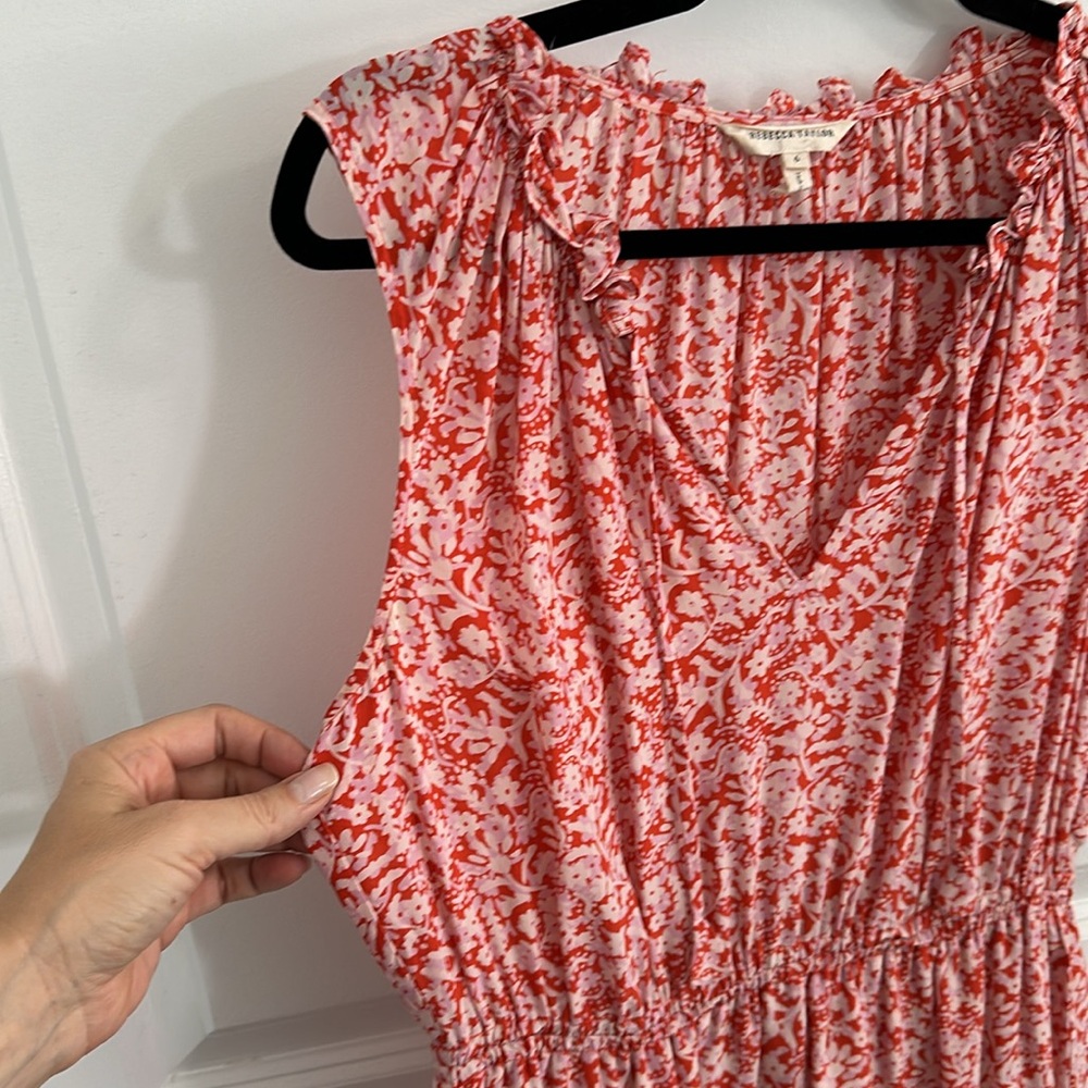Rebecca Taylor Size 6 Floral Dress - Picture 4 of 9